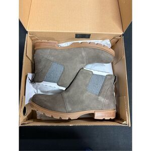 New Sorel Emelie III Chelsea Waterproof Boots 10.5 Major Gum 2